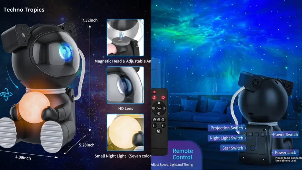Transform Your Space with the Cayclay Astronaut Light Projector